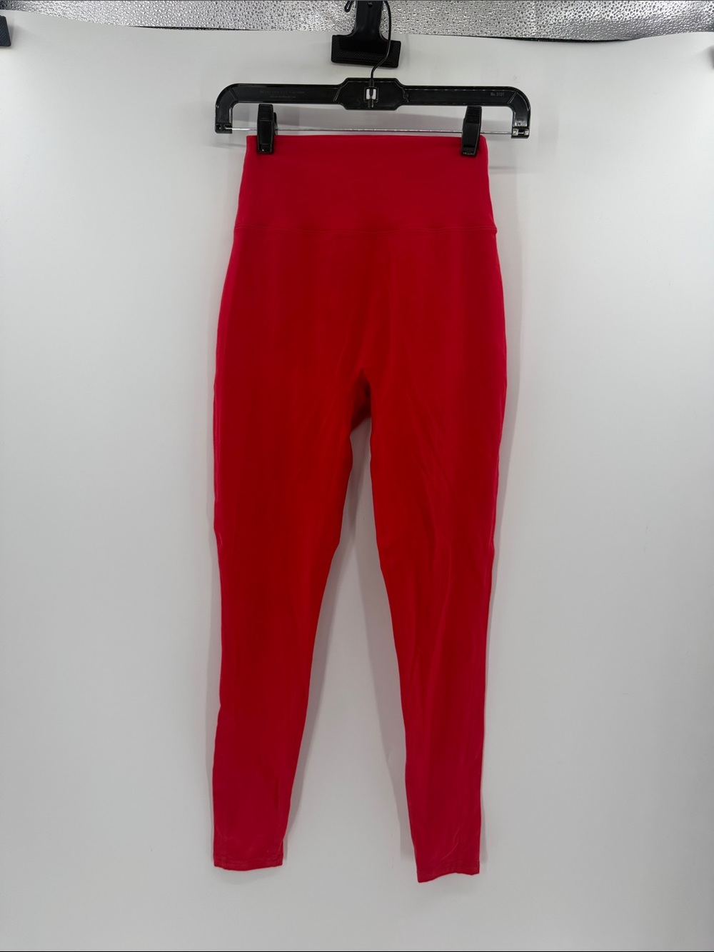 Buffbunny Collection Hige Rise No Front Seam Leggings - Red - Small